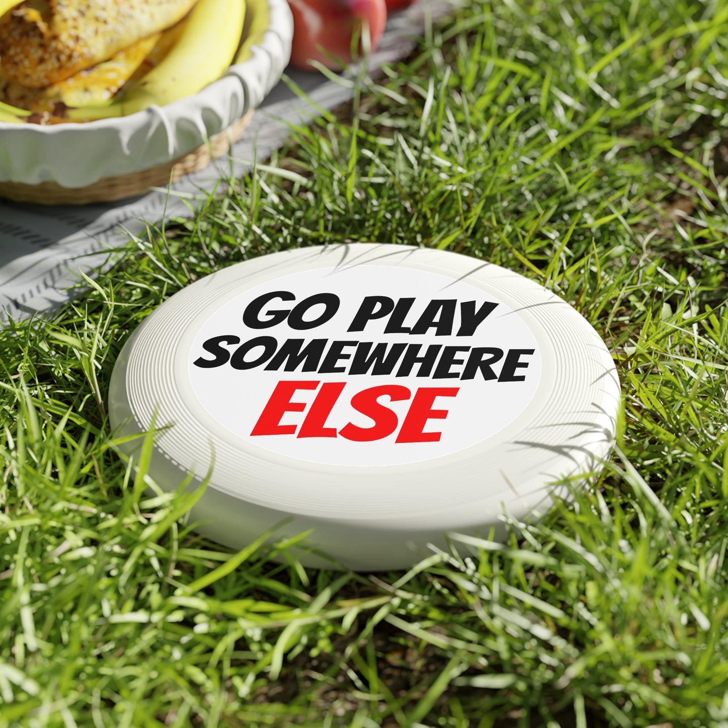 "Go Play Somewhere Else" Frisbee