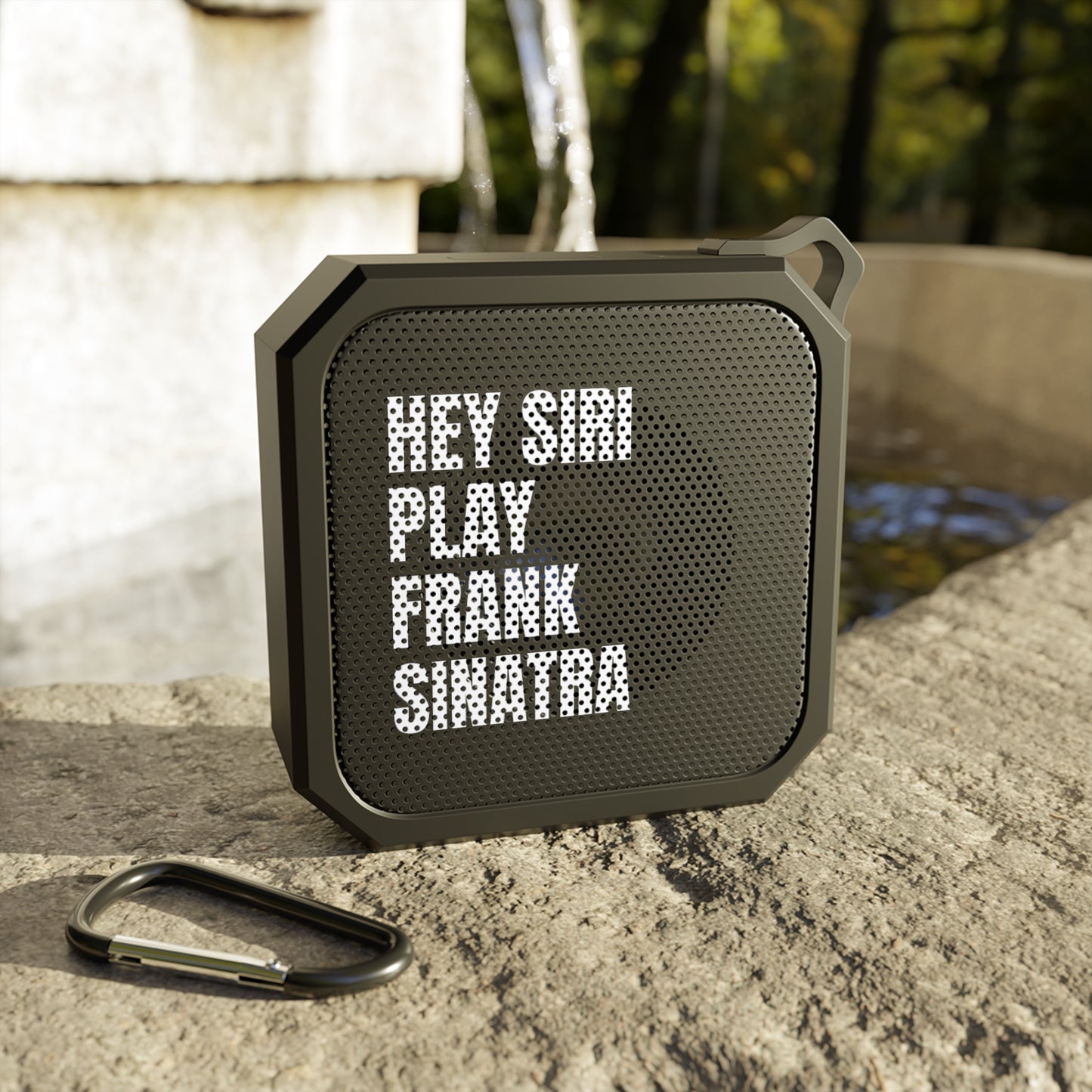 "Hey Siri, Play ______" Customizable Bluetooth Speaker