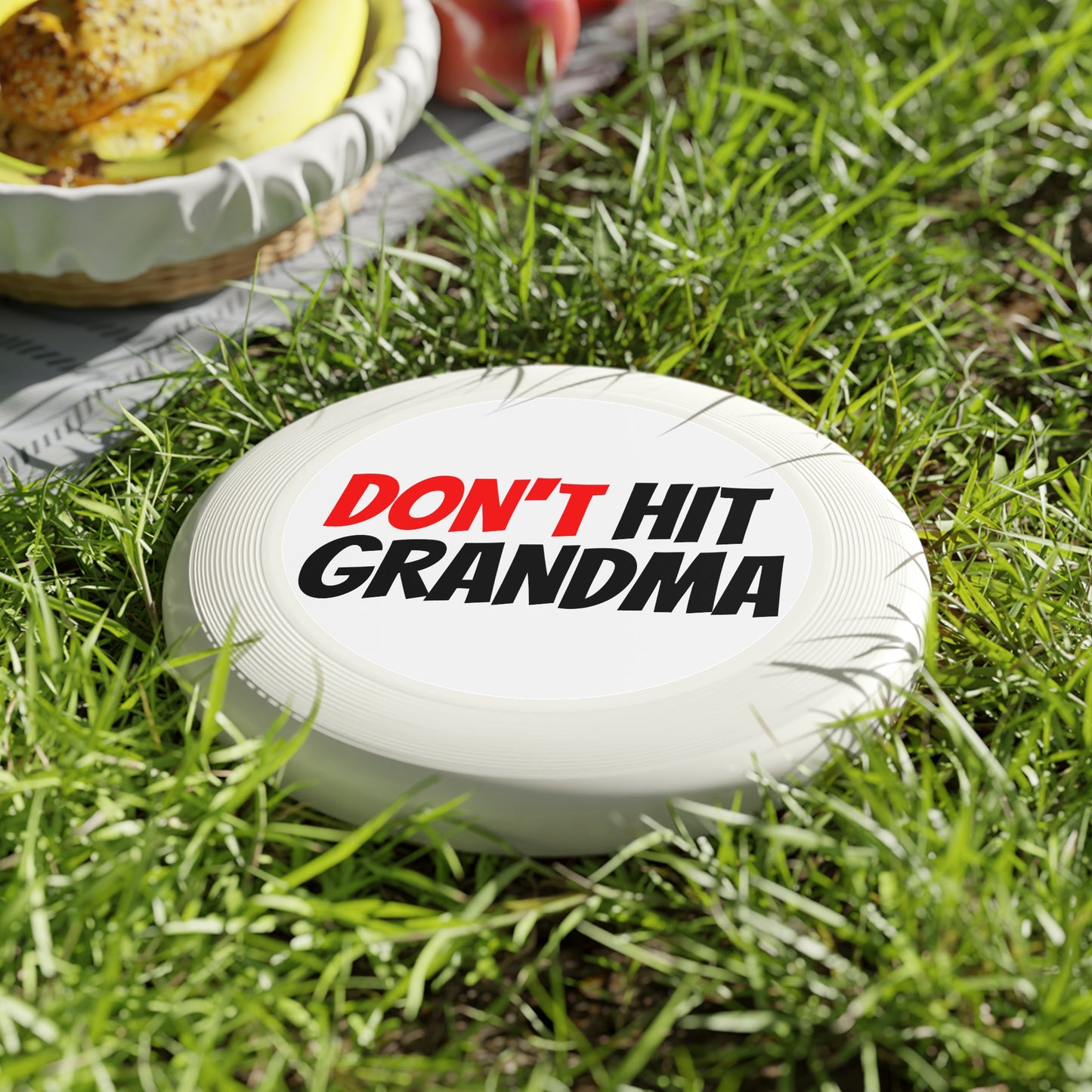 "Don't Hit Grandma" Frisbee